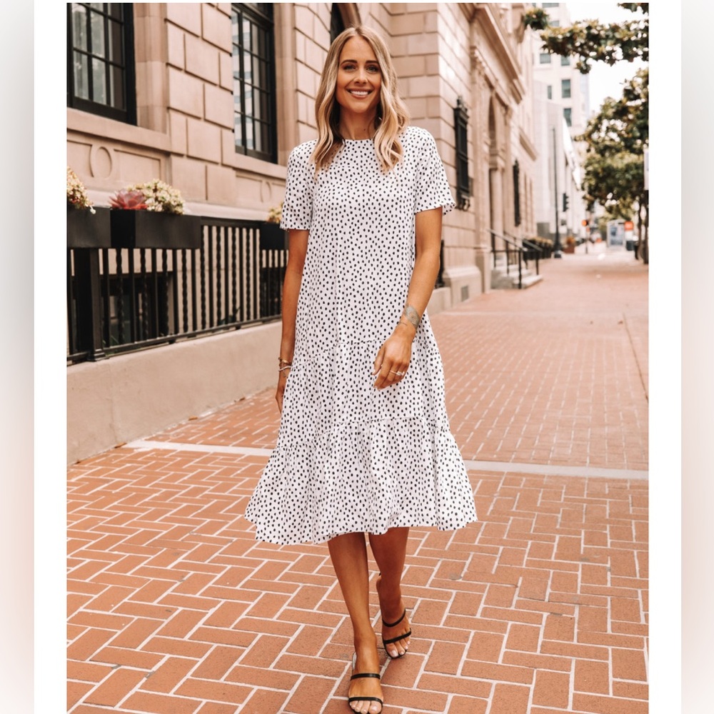 Polka Dot Midi Dress - Fashion Jackson for Amazon